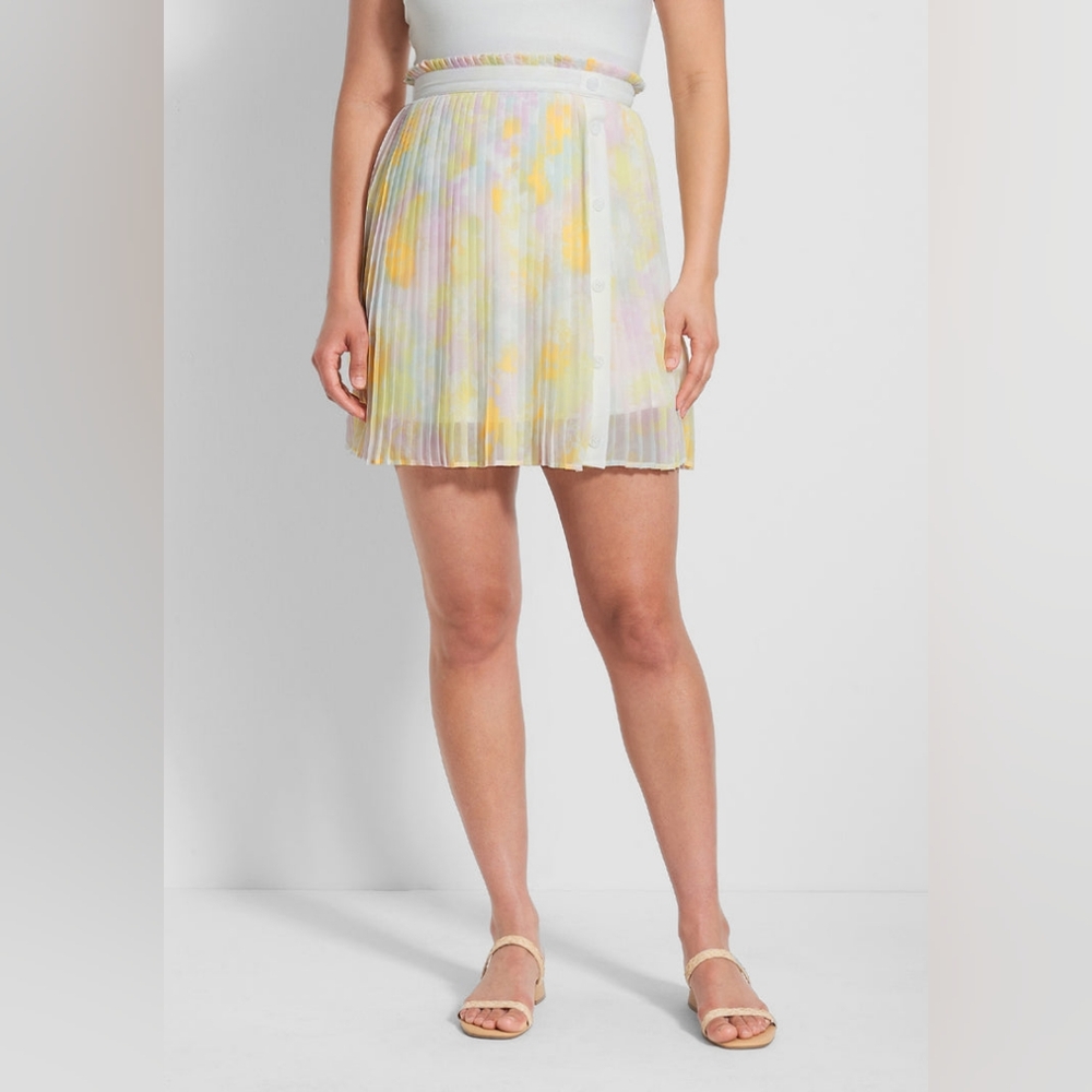 Modcloth Frill Seeker Pleated Mini Skirt Plus Size 16 NWT